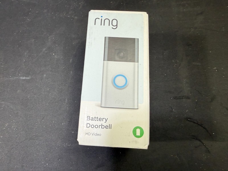 Ring Battery Doorbell Head-to-Toe Video 2-Way Talk Motion Alerts Satin – New