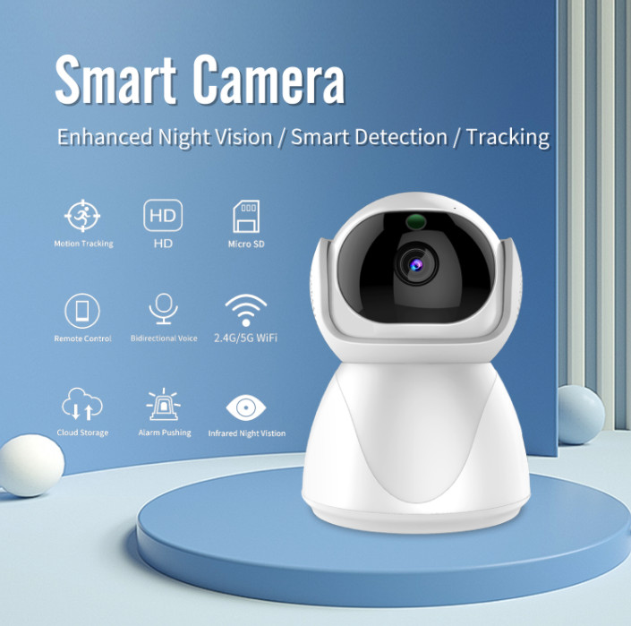 2x Camaras De Seguridad Para 360° 5G WIFI Inalambrica Con Vision Nocturna Audio gallery
