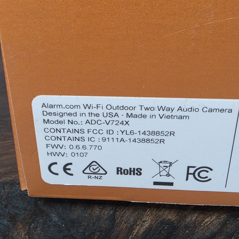NEW Sealed Alarm.com ADC-V724X 1080p Outdoor Wi-Fi Camera Two-Way Audio HDR gallery