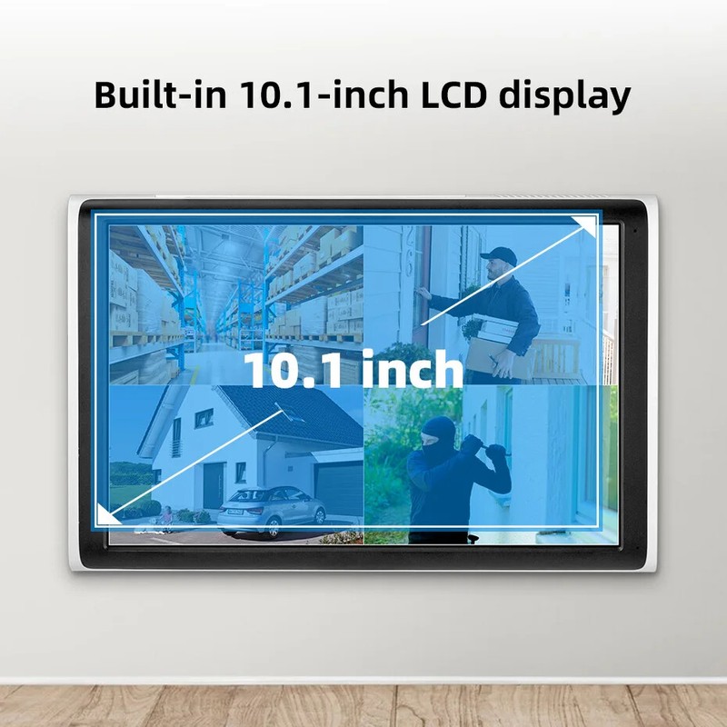 4MP HD PTZ WIFI IP Camera 8CH Wireless LCD Monitor NVR Kit Home Security Camera gallery