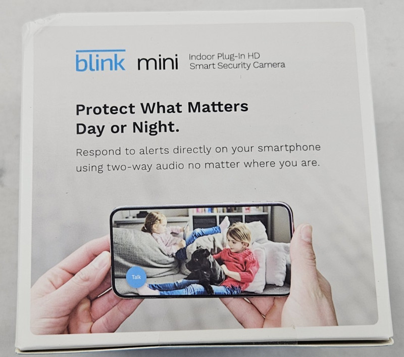 Blink Mini Indoor Plug-In HD Smart Security Camera - White gallery
