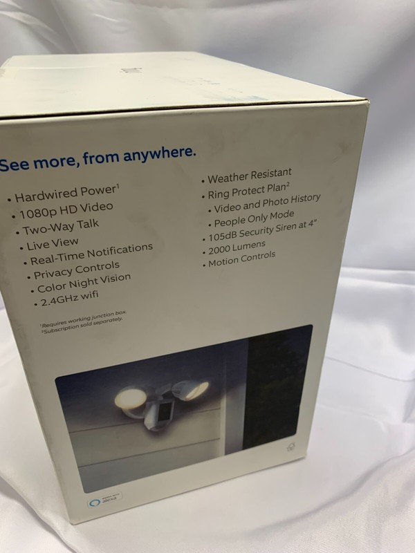 Ring Floodlight Cam Wired PLUS-White* New-Sealed gallery