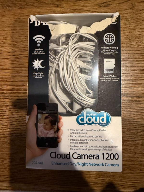 D-link Cloud Camera 1200 Dcs-942l Enhansed Day/night Network Camera