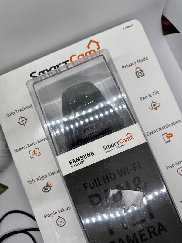 SAMSUNG SNH-V6410PN Pan/Tilt 1080P Wi-Fi Home/Office Security Camera Black $129 gallery