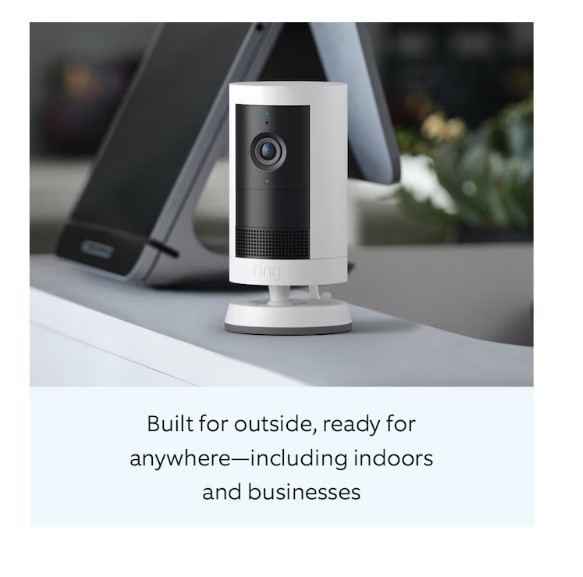 [BIG SALE] Ring Outdoor Cam Plus 2K Plug-In Security Camera White gallery