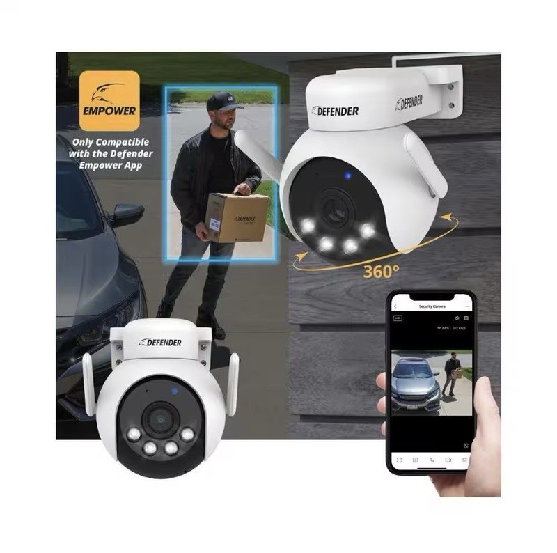 DEFENDER EVERWATCH 4K PTZ 360 AI POWERED SECURITY CAMERA WI-FI **BRAND NEW** gallery