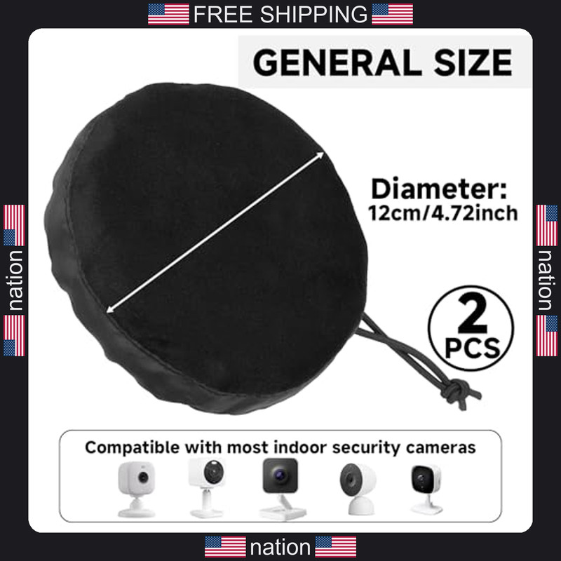 Homakover Indoor Security Camera Cover Blink Mini Tapo C100 Wyze Cam WDR Black gallery