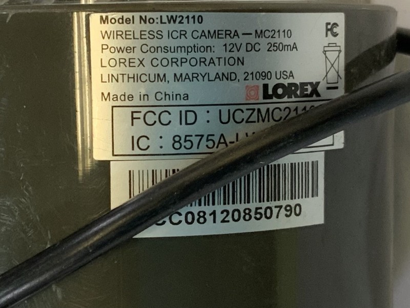 (Lot of 2) Lorex LW2110 Wireless ICR Digital Security Surveillance Camera "I2C" gallery