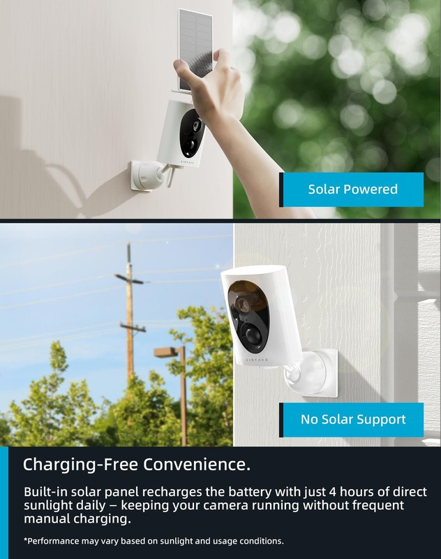 SolarFlask 2K Solar Security Cameras Wireless Outdoor, Starlight Lens, Color ... gallery