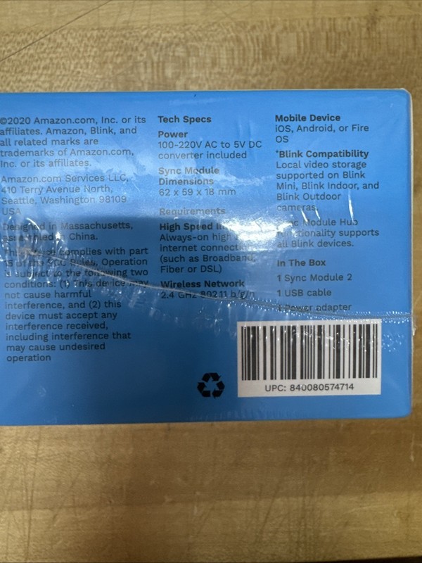 Blink Sync Module 2 for Smart Security Camera System Sealed gallery