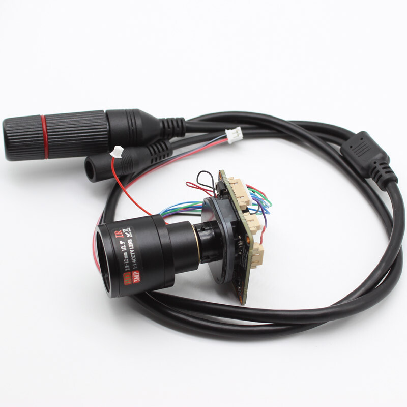 HD CCTV 4.0MP IP Camera Module Board Network Security CMOS H.265+ 2.8-12mm lens gallery