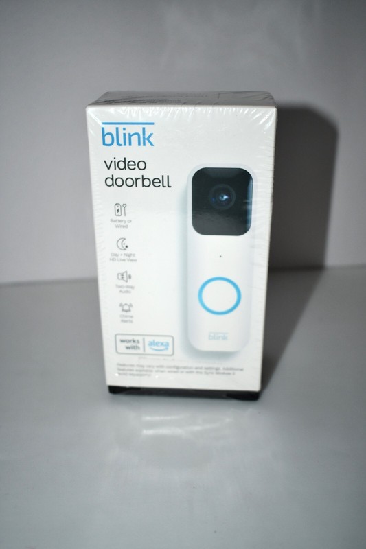 Blink Video Doorbell Two-way audio, HD video, motion and chime app alerts WHITE