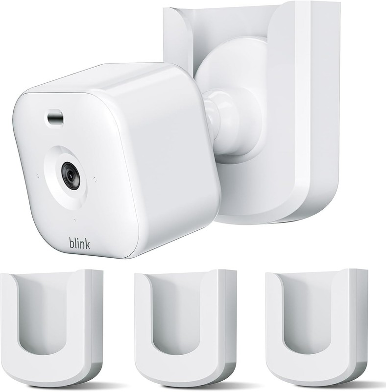 No Drill Blink Mini Camera Wall Mount 3 Pack Adhesive White
