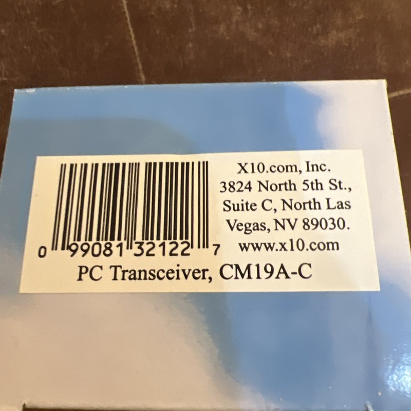 x10 PC Transceiver CM19A-C RF Computer Interface Brand New