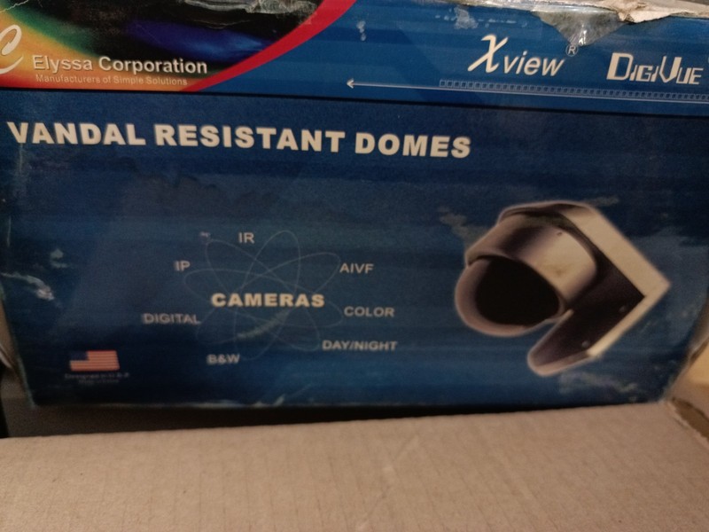 Xview / Elyssa DigiVue Vandal Resistant Dome Cameras Lot Of 4