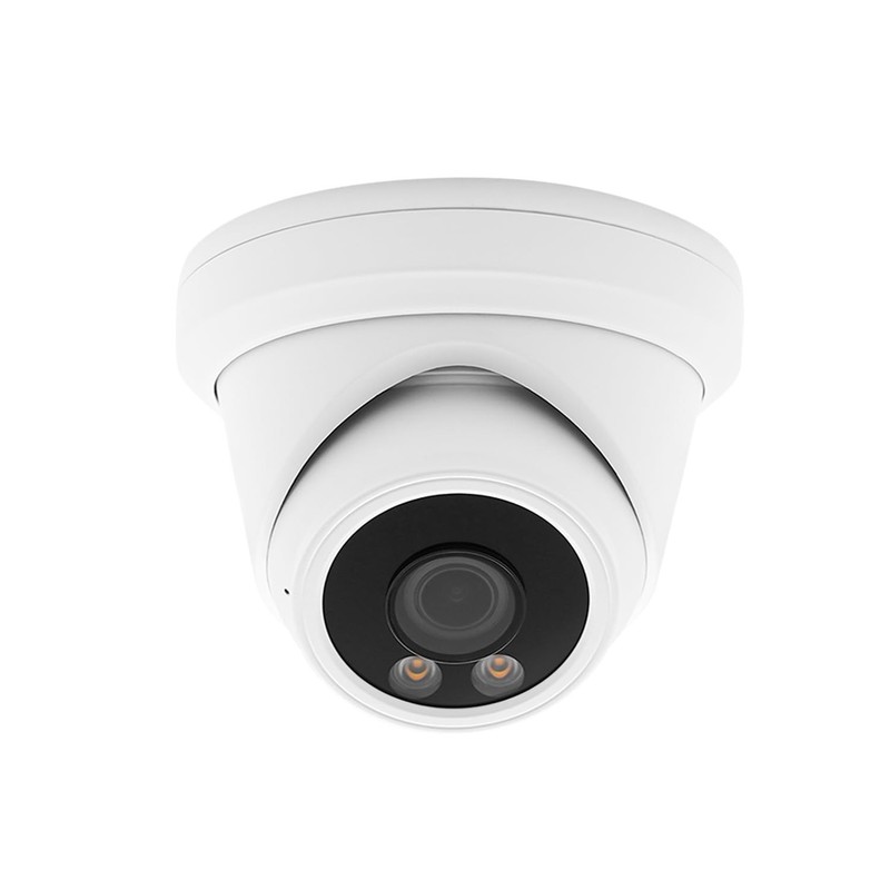 8MP 4K Turret Dome TVI CVI AHD CCTV with Visible White LED Lights, 24/7 Full …