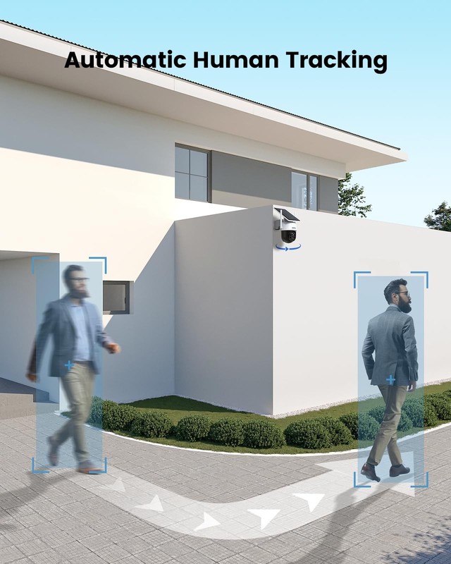 Solar Camera Outdoor Wireless for Home Surveillance,Fixed Solar Panel gallery
