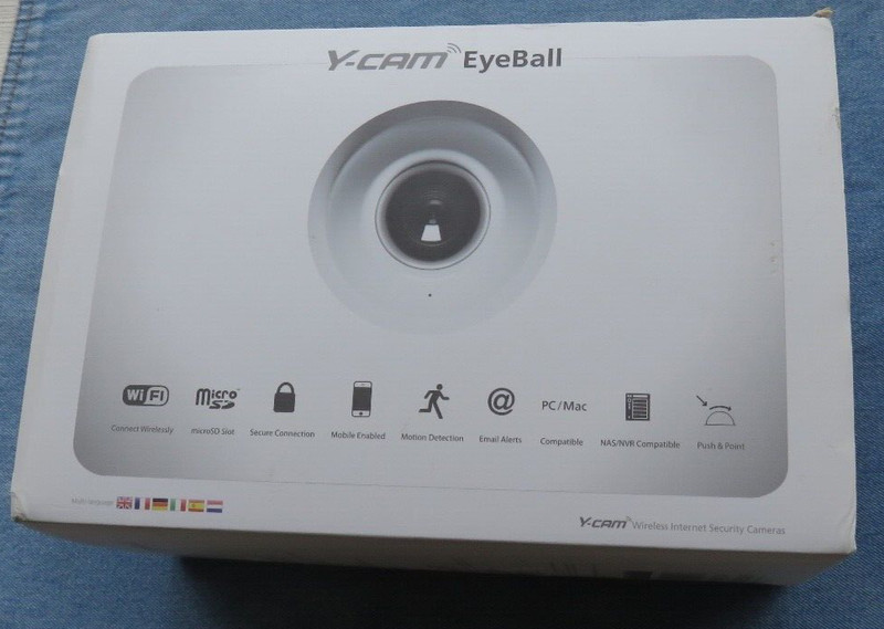 Y-Cam YCEB03 EyeBall Wi-Fi/PoE Push & Point IP Camera with Motion Detection gallery