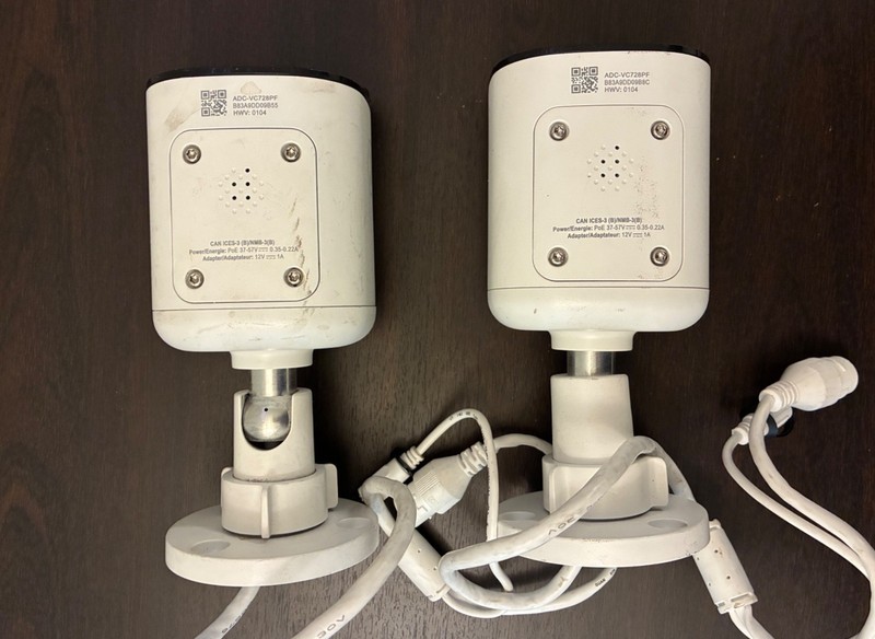 Alarm.com ADC-VC728PF 4MP PoE Bullet Camera Motorized Varifocal Lens - Lot of 2 gallery