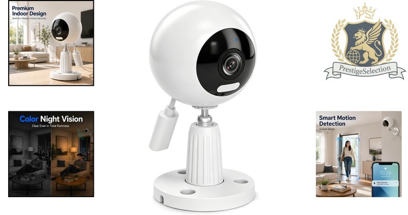 Smart Motion Detection Indoor Camera with 5G WiFi & Remote Access - Plug-in gallery