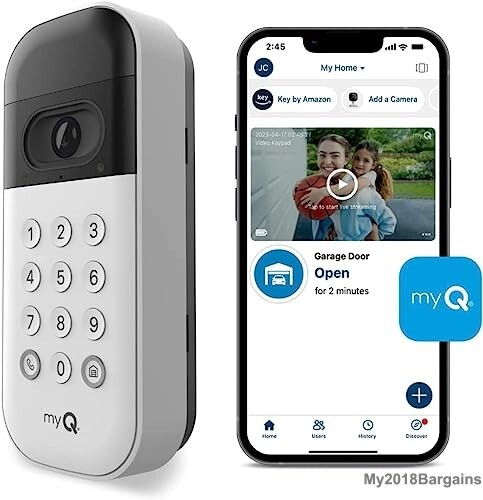Liftmaster VKP1 MyQ Video Keypad with Camera, WiFi, and Smar