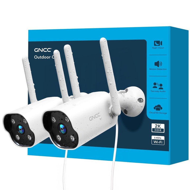 Security Camera Outdoor, 2K Cameras for Home Security, Color Night Vision, Mo…