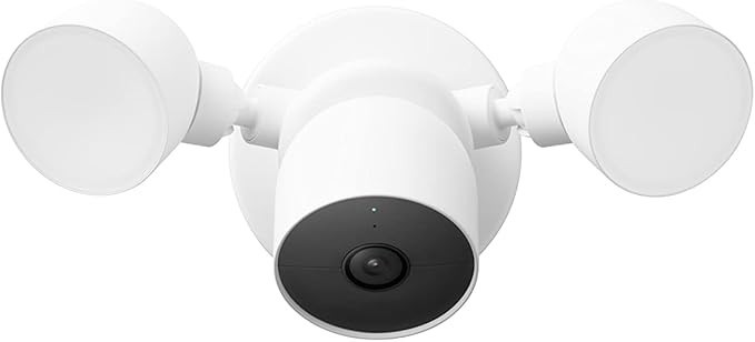 Nest Cam Wired Outdoor Surveillance Camera and Illumination Projector
