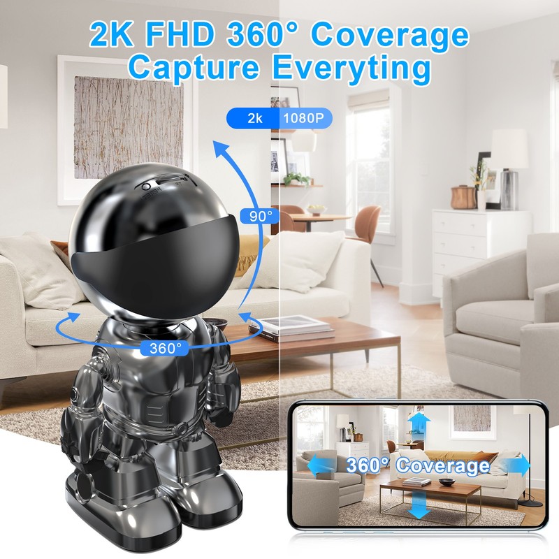 Smart Robot Camera 3MP IP Camera WIFI Robert Network CCTV HD Baby Monitor Remote gallery