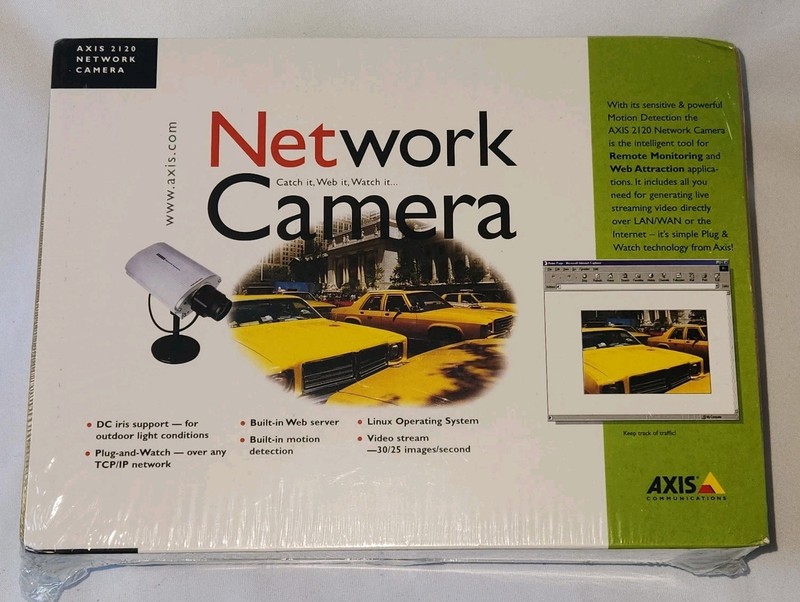 Axis Communication 2120 Network Camera IP Surveillance with Web Server. ..New…