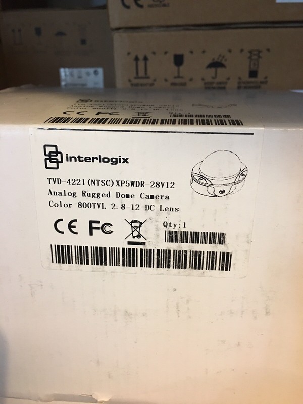 Interlogix Truvision TVD-4221(NTSC)XP5WDR-28V12 Dome Camera 2.8-12mm, 1.3 MPX