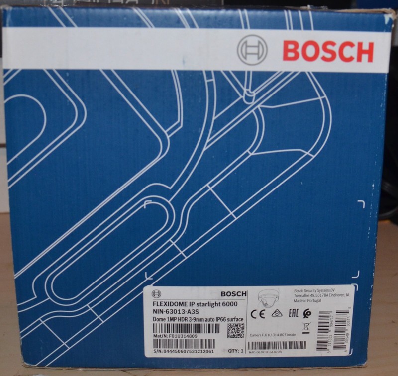 Bosch FLEXIDOME Starlight IP 6000 VR Hybrid Surface Dome Camera NIN-63013-A3S