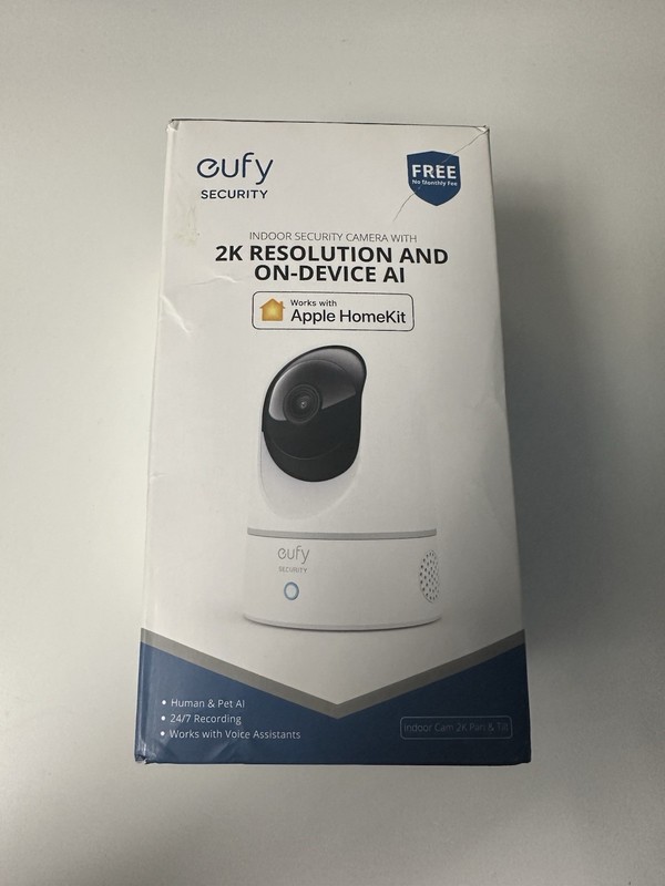 Eufy Security Indoor Cam E220 2K – Brand New (Unopened), Box Damaged