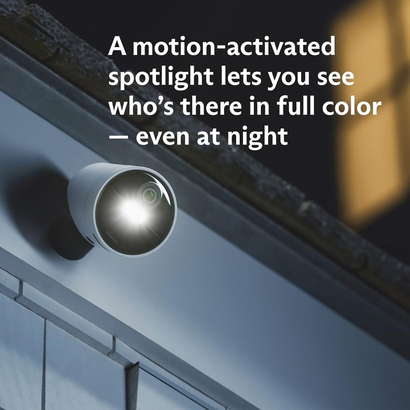 High-Definition Wireless Outdoor Camera, 140° View, Night Vision Included gallery