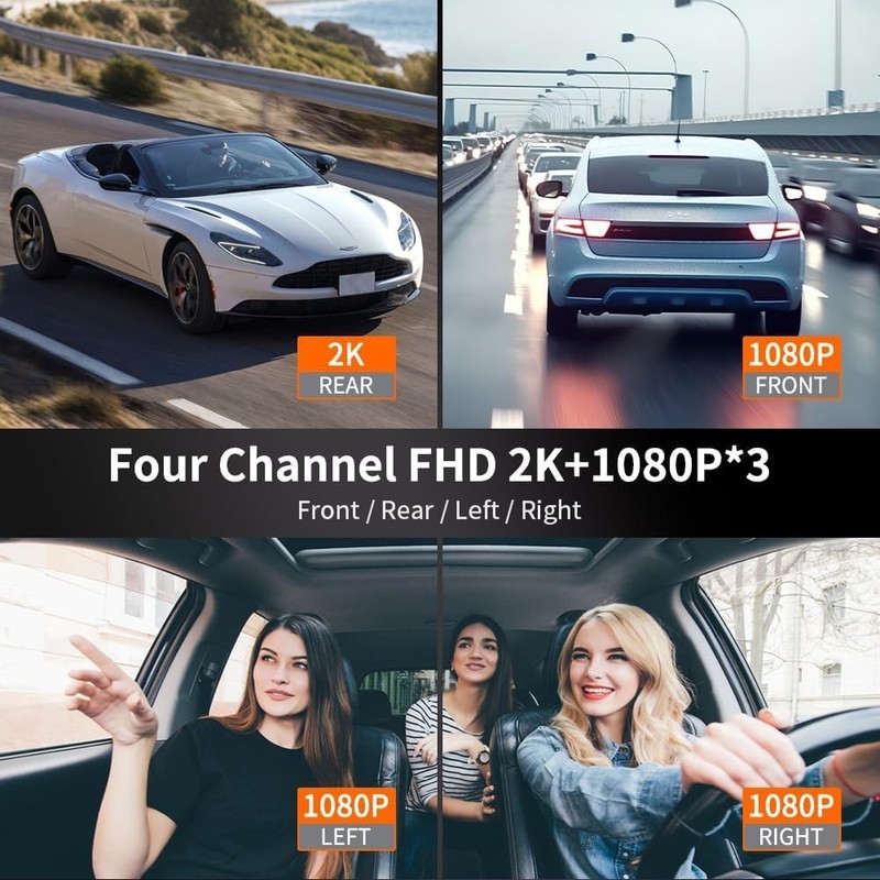 Mejor Camara De Seguridad FHD 1080P Para Carros De 360° Cámara De 4 Canales gallery