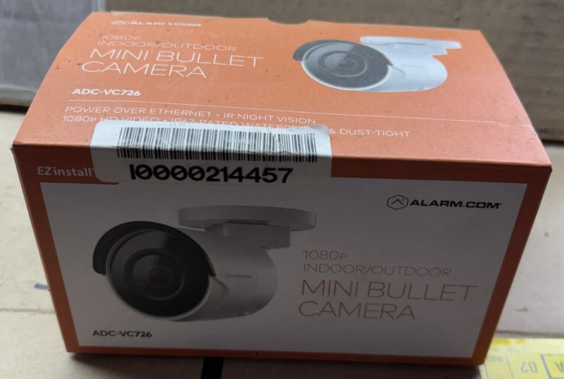 Alarm.com ADC-VC726 1080p Indoor/Outdoor Mini Bullet Camera – Open Box