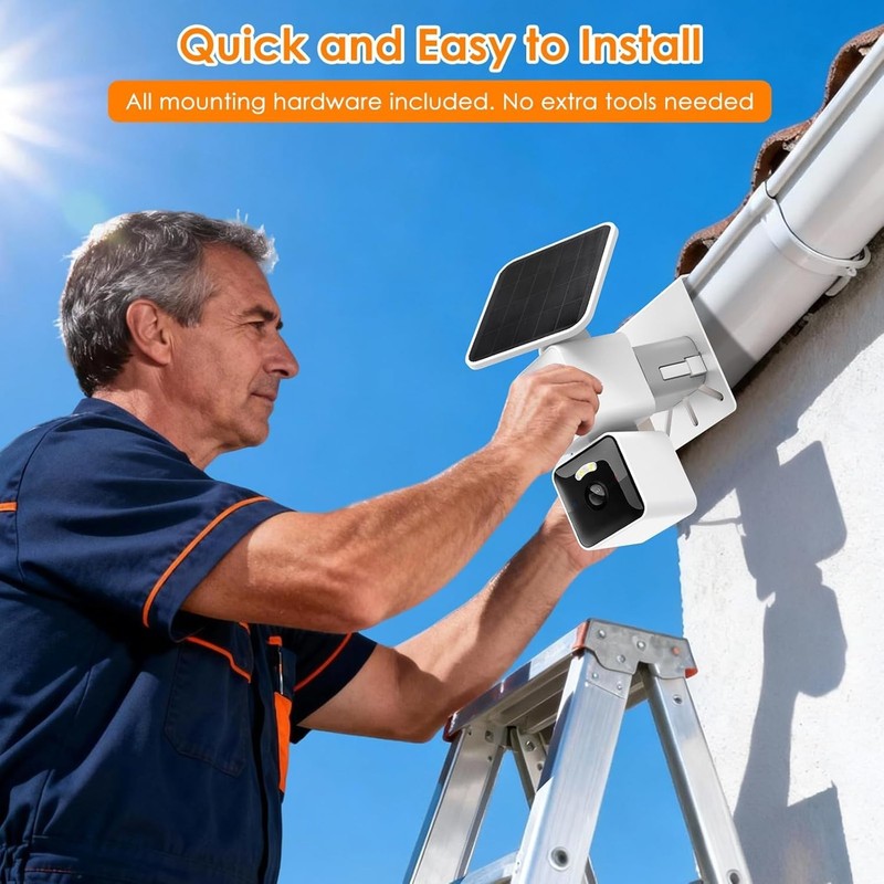 Gutter Mount for WYZE Solar Cam Pan, Rust-Proof No-Drill Outdoor Bracket gallery