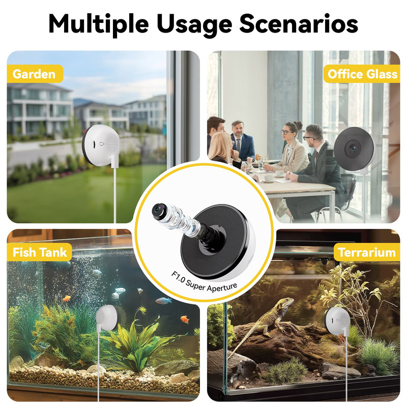 Window Camera, 2.4G&5G WIFI Smart Security Camera, 4MP Home Security Camera for gallery