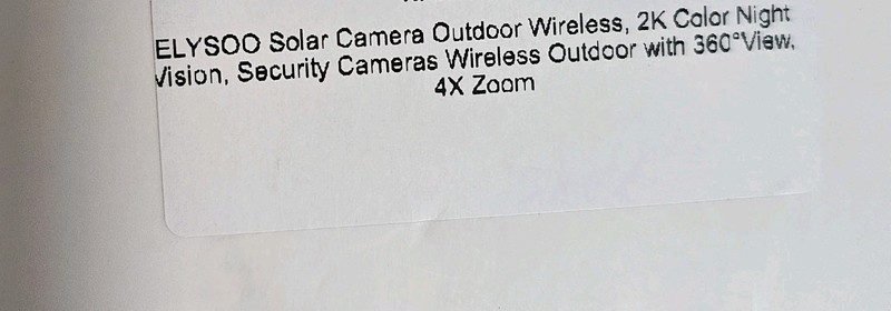 ELYSOO Solar Camera Outdoor Wireless, 2K Color Night Vision, Security Camera gallery