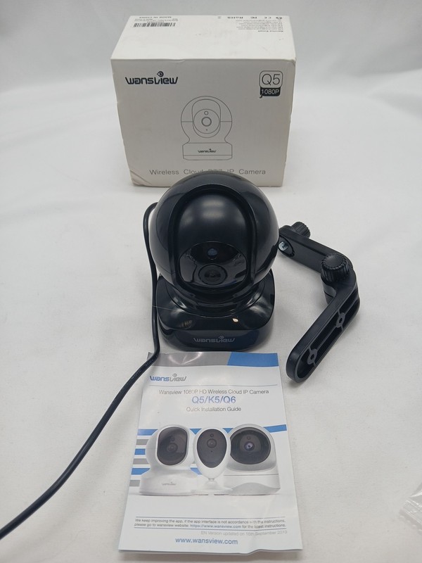 Wansview 1080p Q5 Indoor Wireless Cloud IP Security Camera Black Tested & Works gallery