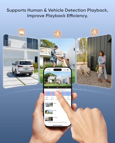 2K 3MP Super HD PoE IP Security Camera, 100ft Night Vision, Weatherproof, Human/ gallery