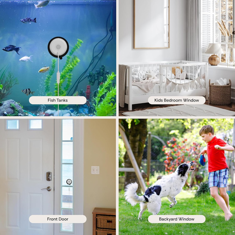 Luna 3MP 2K Window Camera, 2.4Ghz & 5Ghz Wifi6 Indoor Cameras for Home Security gallery