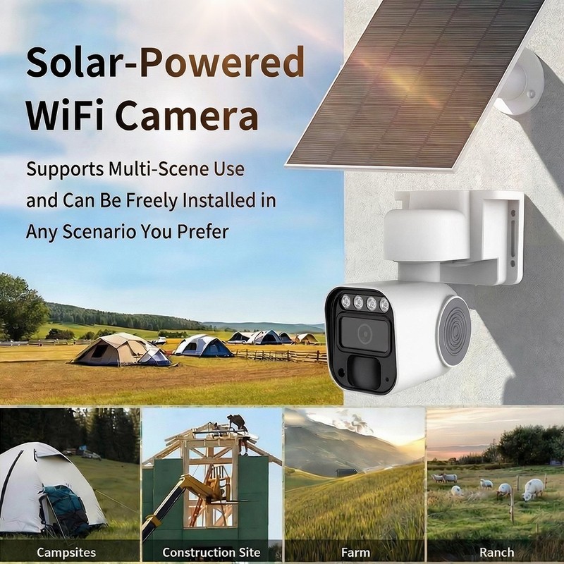 Solar Powered 4G LTE Cellular Security Camera 1080P FHD Color Night Vision gallery