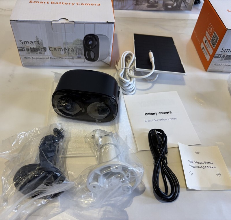 BEENOCAM 4K SOLAR SECURITY CAMERAS WIRELESS OUTDOOR 1* QW8 + 2* BW4-SP CAMERAS gallery