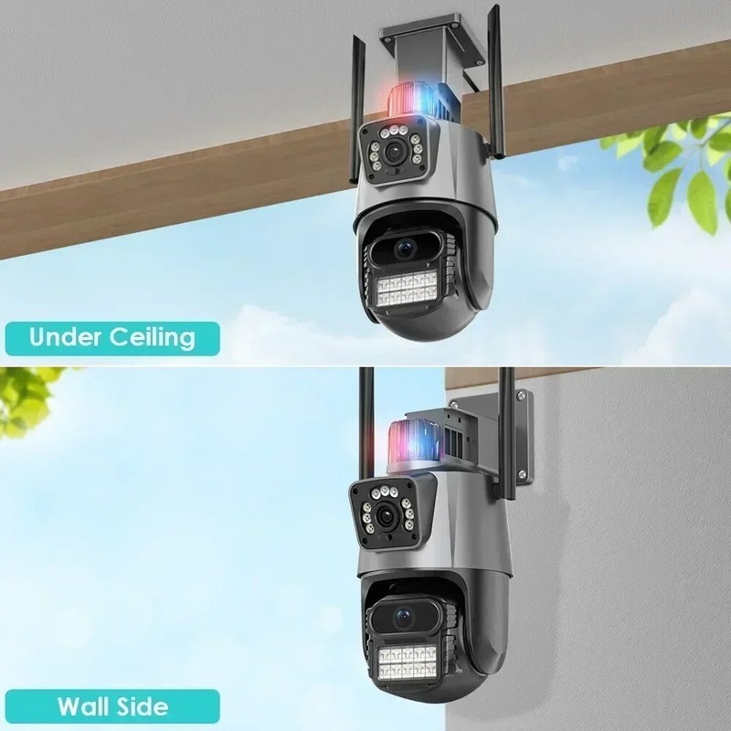 8MP 4K Wifi Camera Dual Lens Security Protection Waterproof Security CCTV gallery