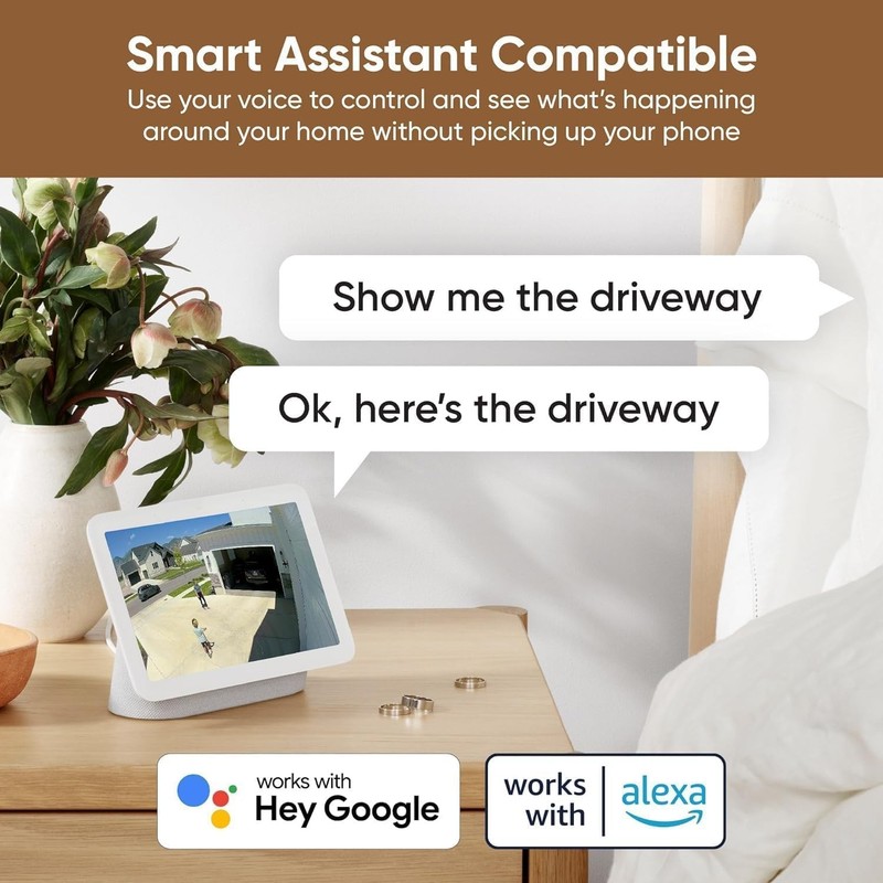 Cam V3 Smart Home Security Camera, Indoor/Outdoor Use, IP65-Rated, 1080p Plug... gallery