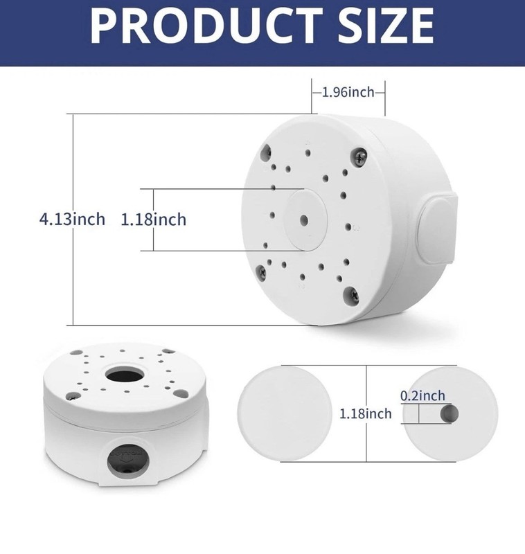 Waterproof Junction PC Box CCTV Bullet Dome Camera Wall Mount Bracket 4pack gallery