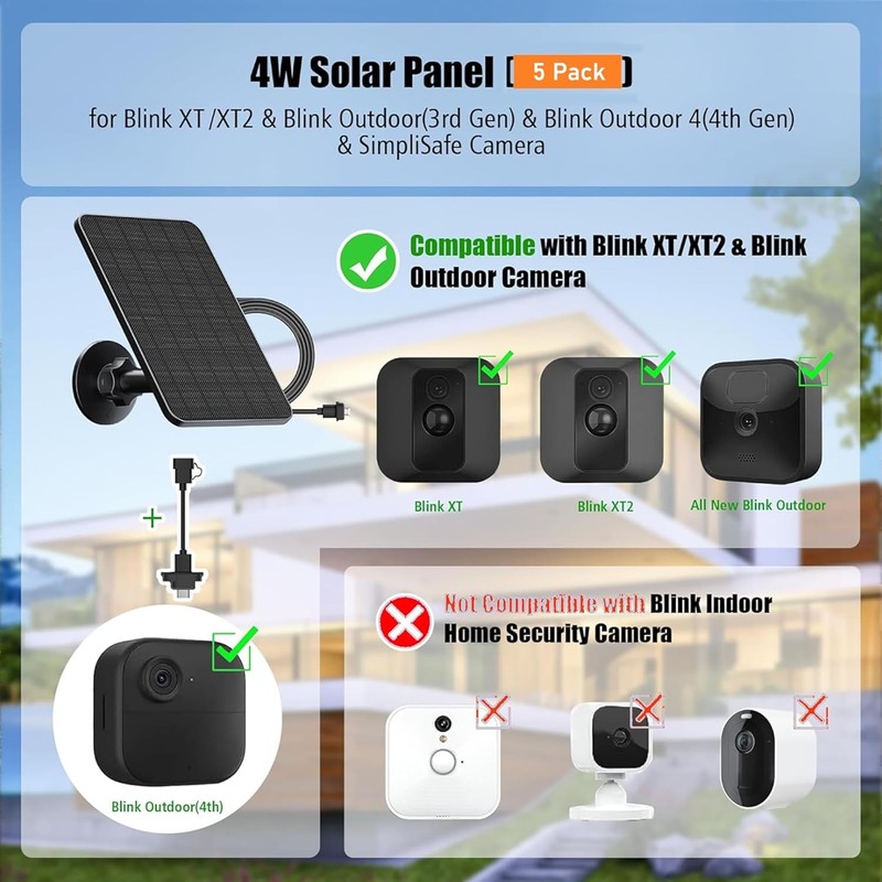 Blink Outdoor Camera Solar Panel 5 Pack gallery