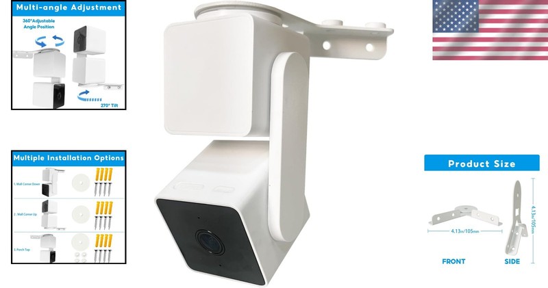 Versatile 270-Degree Camera Mount for Wyze Pan V3 & V2 - Lightweight & Reliable gallery