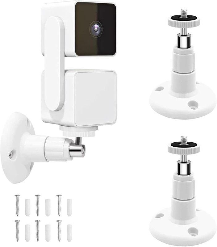 2 Pack Wall Mount Compatible with Wyze Cam Pan V3, Indoor and Outdoor Wall Mount