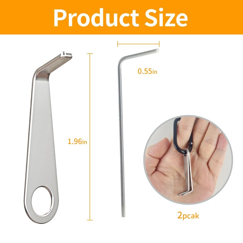 Video Doorbell Removal Key Tool, Metal Upgrade with Keychain, Compatible with... gallery